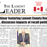 Webinar featuring Lamont County Reeve, CAO, discusses impacts of recall petitions – read the April 24 LEADER