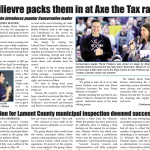 Poilievre packs them in at Axe the Tax rally – read this week’s LEADER