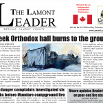 Greek Orthodox hall burns to the ground – read this week’s LEADER here: