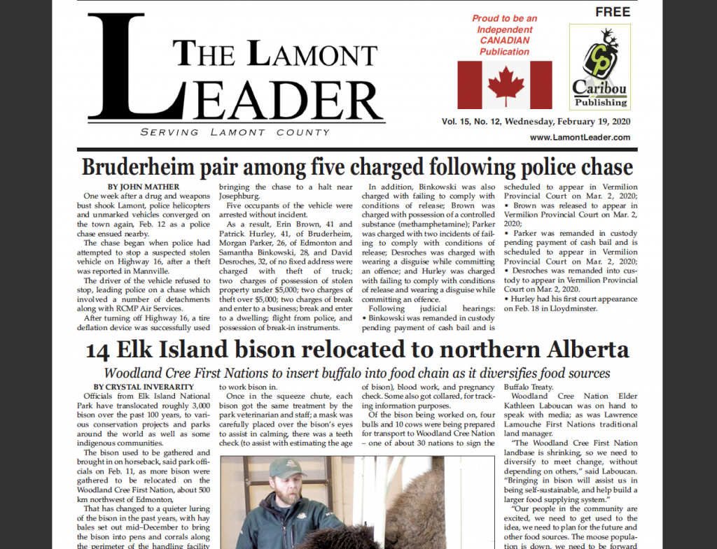 Read the latest Lamont Leader right here!