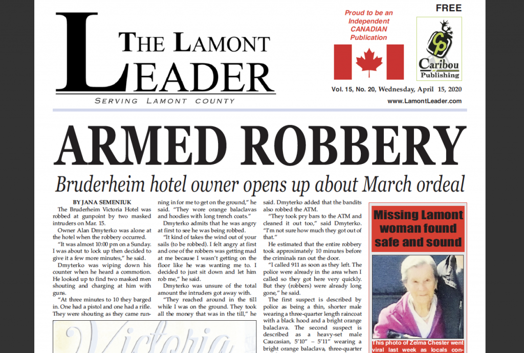 Bruderheim hotel owner opens up about March ordeal – read this week’s LEADER now!