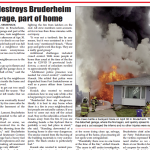 Fire damages Bruderheim home – read this week’s LEADER right now!