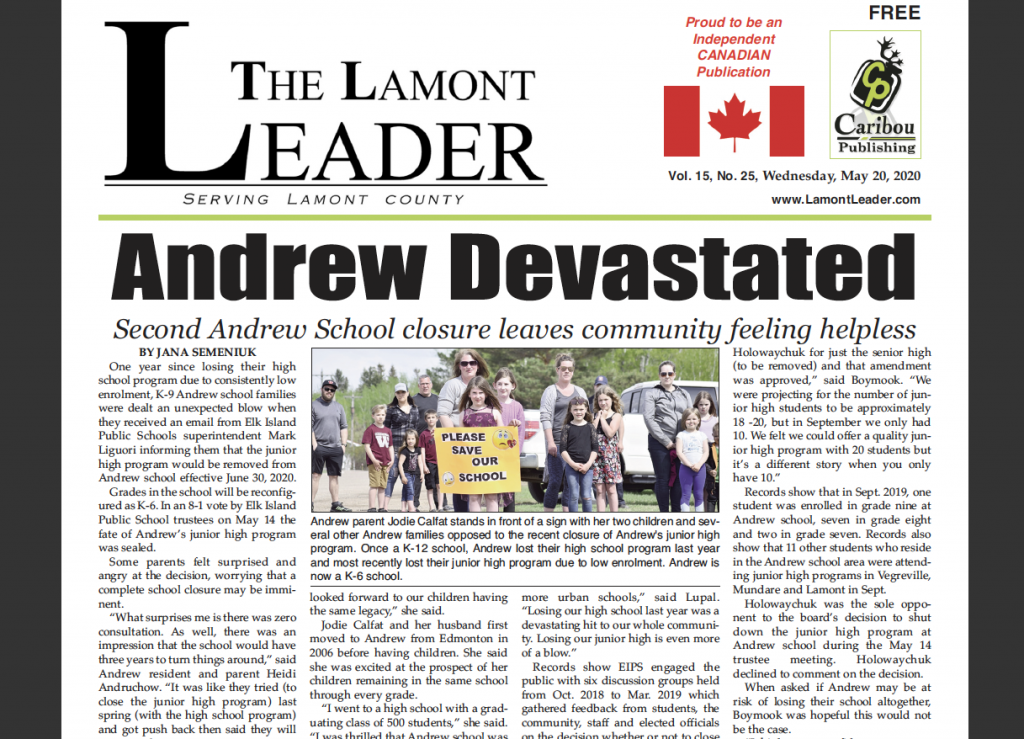 ANDREW DEVASTATED – read this week’s LEADER now!