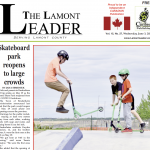 Skateboard park reopens to large crowds – read this week’s LEADER now!
