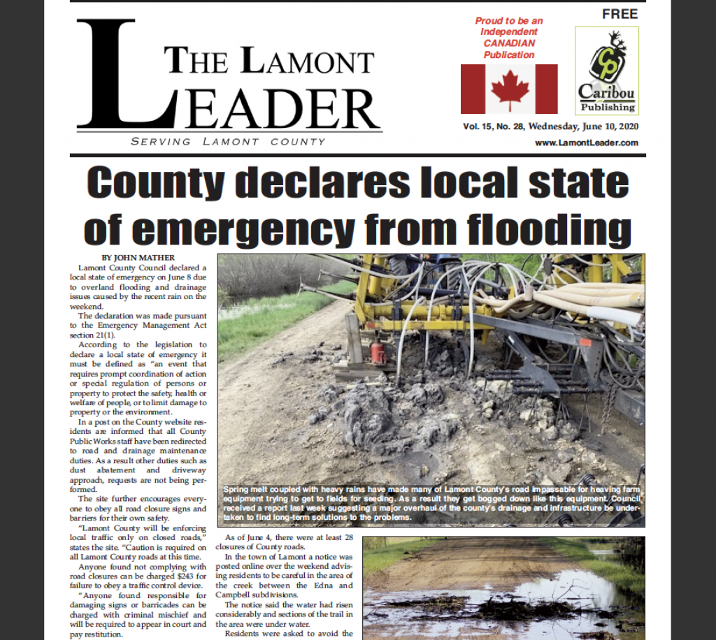 County declares local state of emergency – read this week’s LEADER right now!