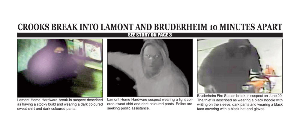 Two break-ins in 10 minutes