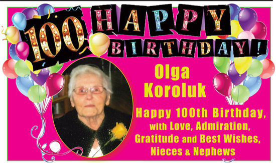 Centennial birthday celebrated at Lamont Nursing Home