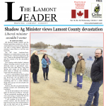 Shadow Minister views Lamont County devastation firsthand – read this week’s LEADER now!