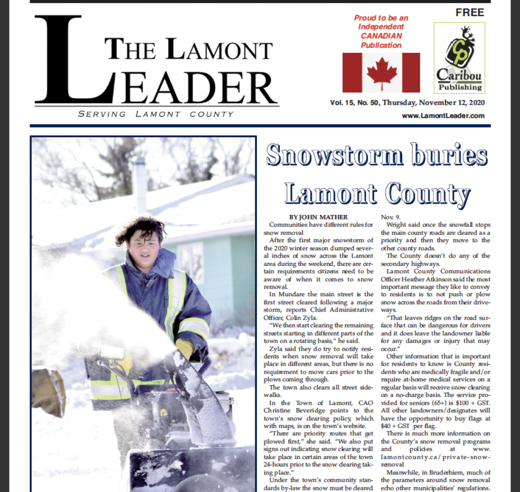 Buried in Snow – read this week’s LEADER now!