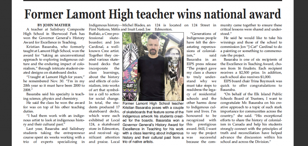 Former Lamont High teacher wins national award – read this week’s LEADER now!