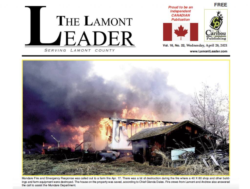 Chipman killer gets five years / Farm fire near Mundare – this week’s LEADER is out NOW!