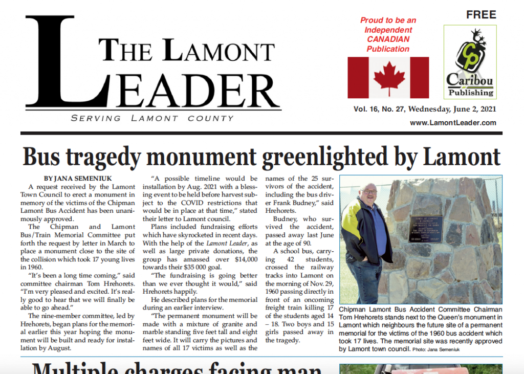 Bus Tragedy Monument gets the go-ahead – read this week’s LEADER: