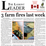 3 farm fires – read the August 18 Leader now!