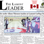 Elite curler teaches at Lamont Curling Club – this week’s LEADER is out now!!