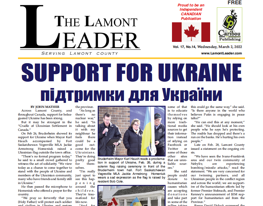 Support for Ukraine – this week’s LEADER is out now!