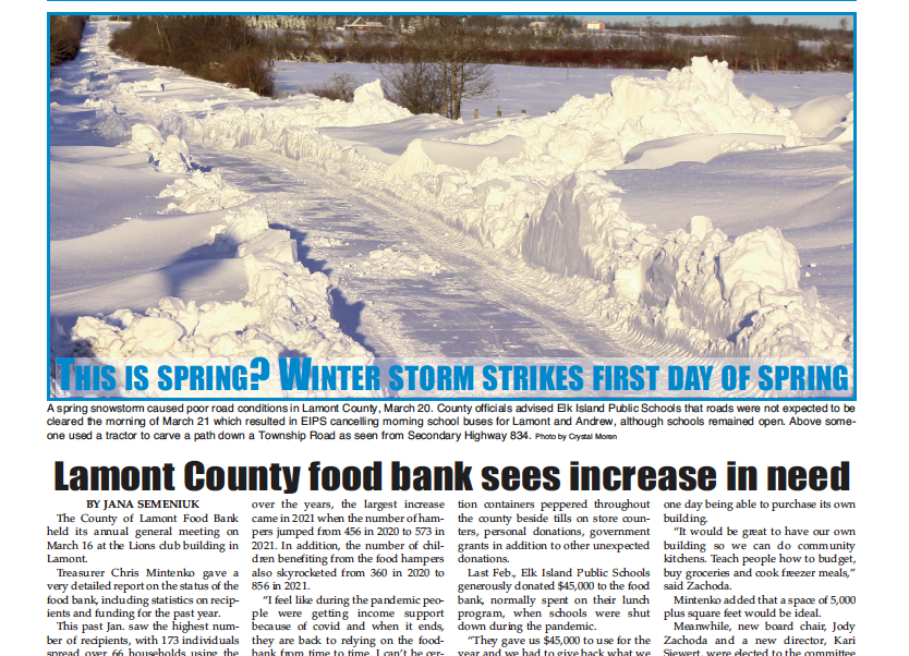 You call this spring? Check out this week’s LEADER:
