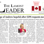 Village of Andrew hopeful after EIPS requests meeting – this week’s LEADER is out now!