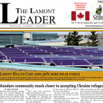Lamont Health Centre adds more solar panels – this week’s LEADER is out now!