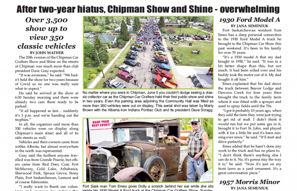 Incredible turnout for Chipman Show and Shine – read the latest LEADER now!