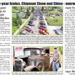 Incredible turnout for Chipman Show and Shine – read the latest LEADER now!