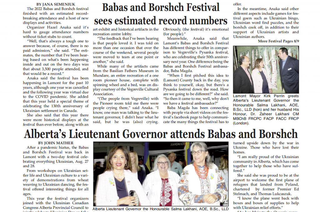 Record numbers for Babas and Borshch – read this week’s LEADER!