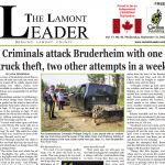 Criminals attack Bruderheim – read this week’s LEADER now!