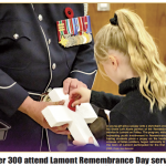 Over 300 attend Lamont Remembrance Day service – this week’s LEADER is out now!