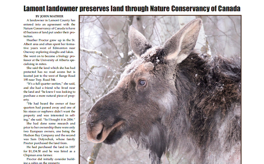 Lamont landowner preserves land – read this week’s LEADER