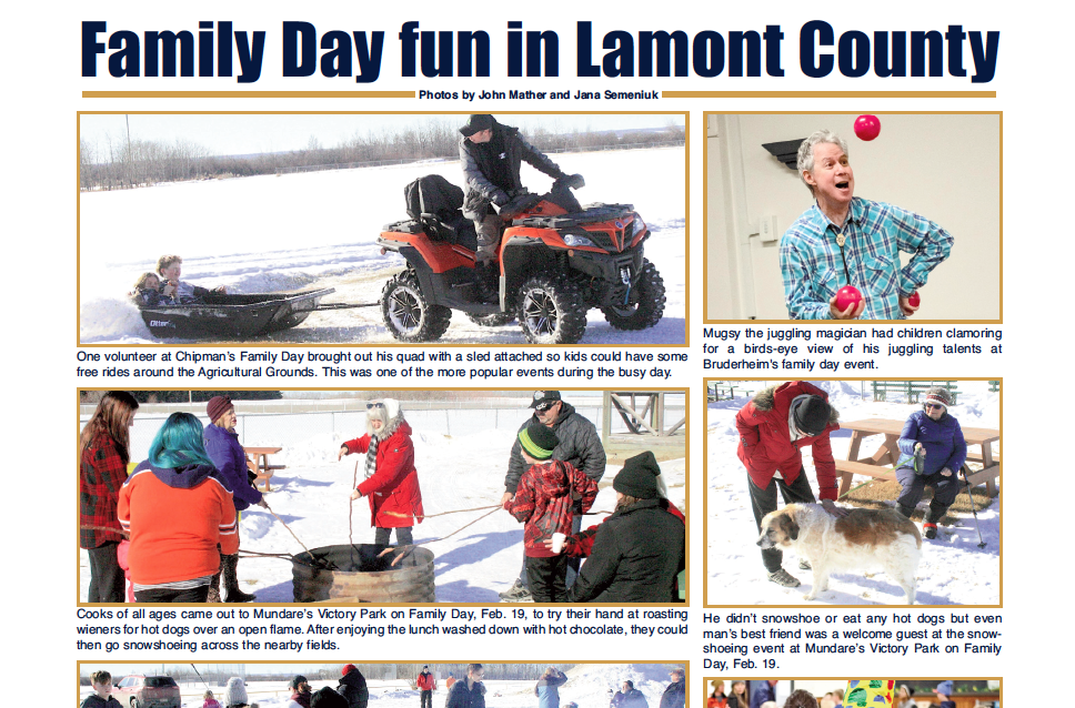 Family Day fun in Lamont – read this week’s LEADER