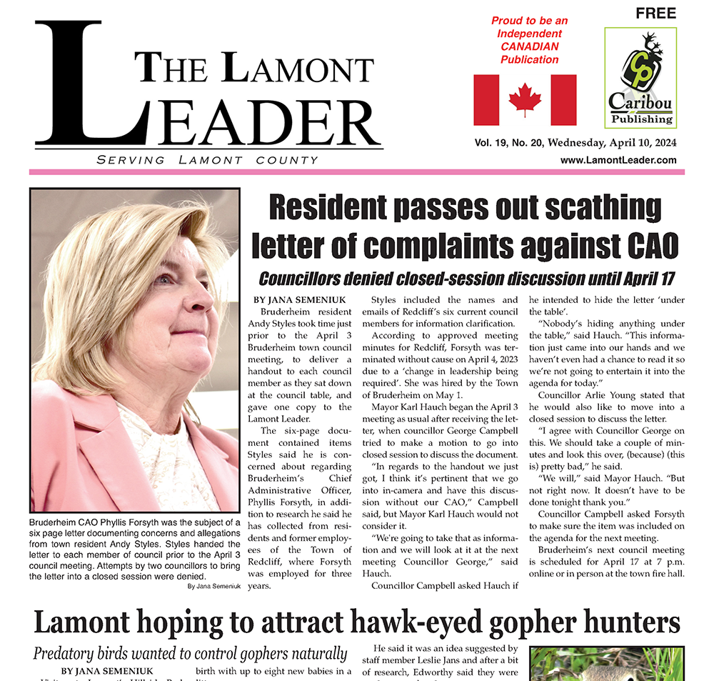 Resident passes out scathing letter of complaints against CAO – read this week’s LEADER