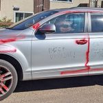 Red Deer RCMP respond to a report of hateful anti-Ukrainian vandalism to a parked vehicle