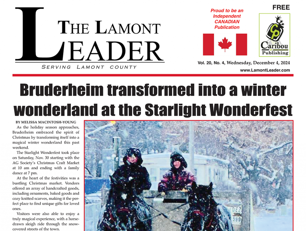 Read the December 4 Lamont Leader here! Totally FREE as always!
