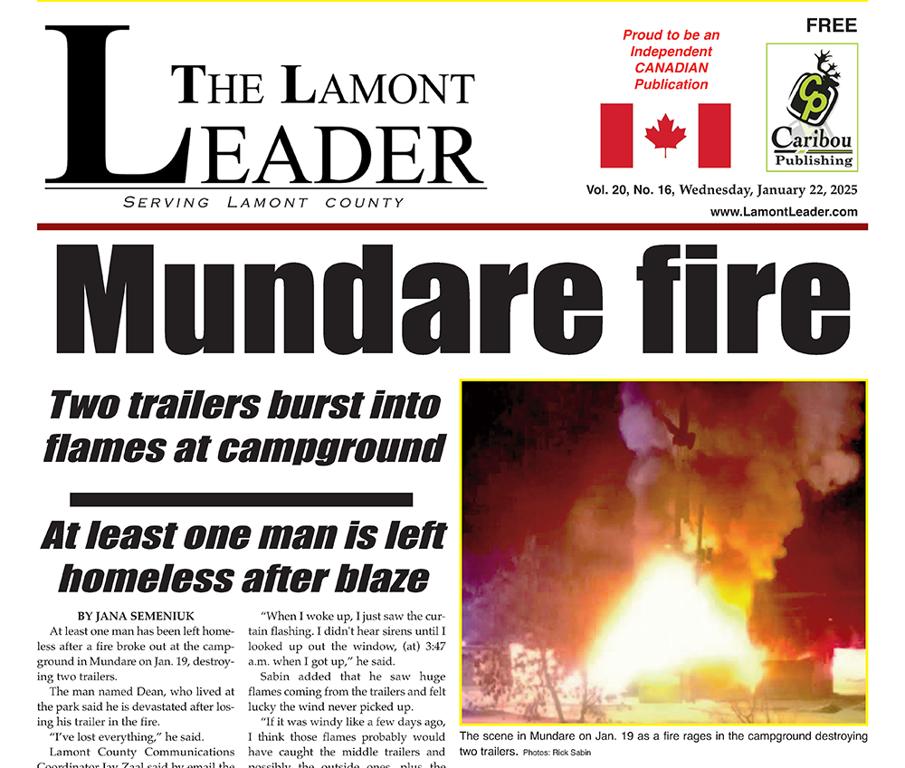 MUNDARE FIRE: Read the January 22 edition of the Leader here: