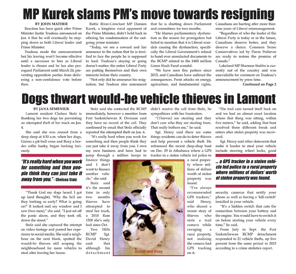 Read the January 8 Lamont Leader right here: