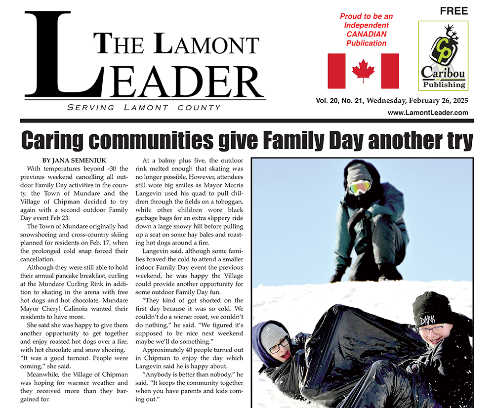 Giving Family Day another try – read the February 26 LEADER here: